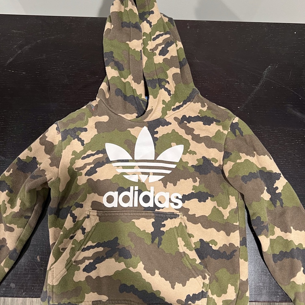 Army camouflage Adidas sweatshirt